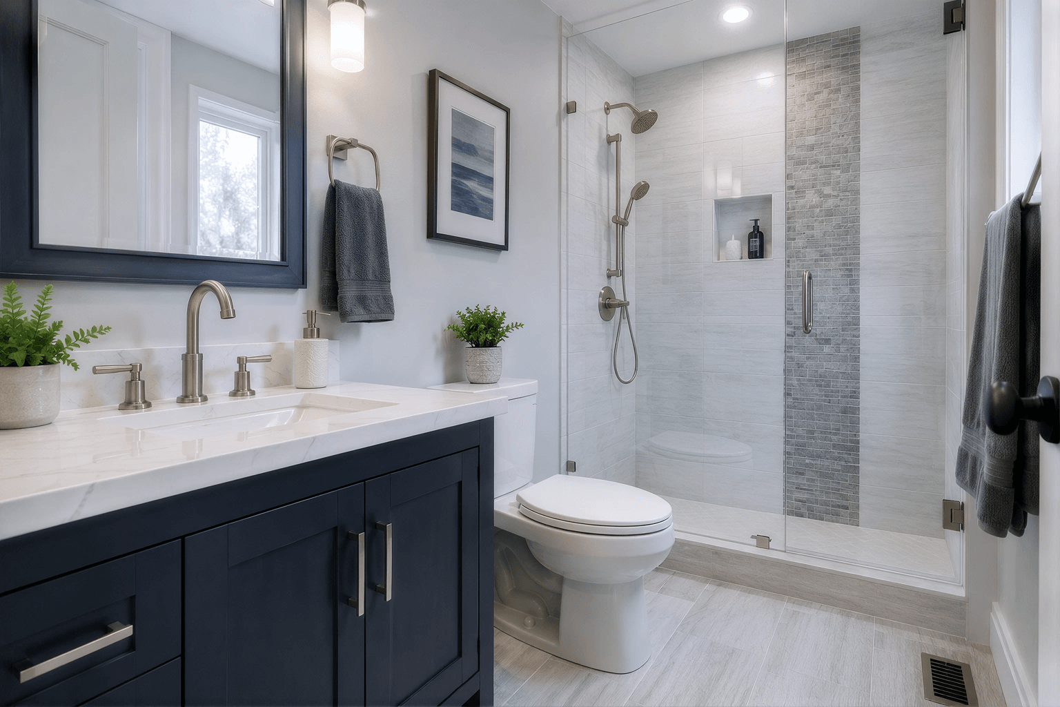 Modern bathroom plumbing upgrades and fixture improvements